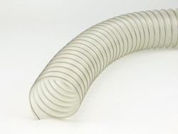 Polyuretánová hadica, vysoko flexibilná. Vystužená oceľovou špirálou. Hrúbka steny hadice je 0,5 mm. Priemery od 32 mm do 600 mm.